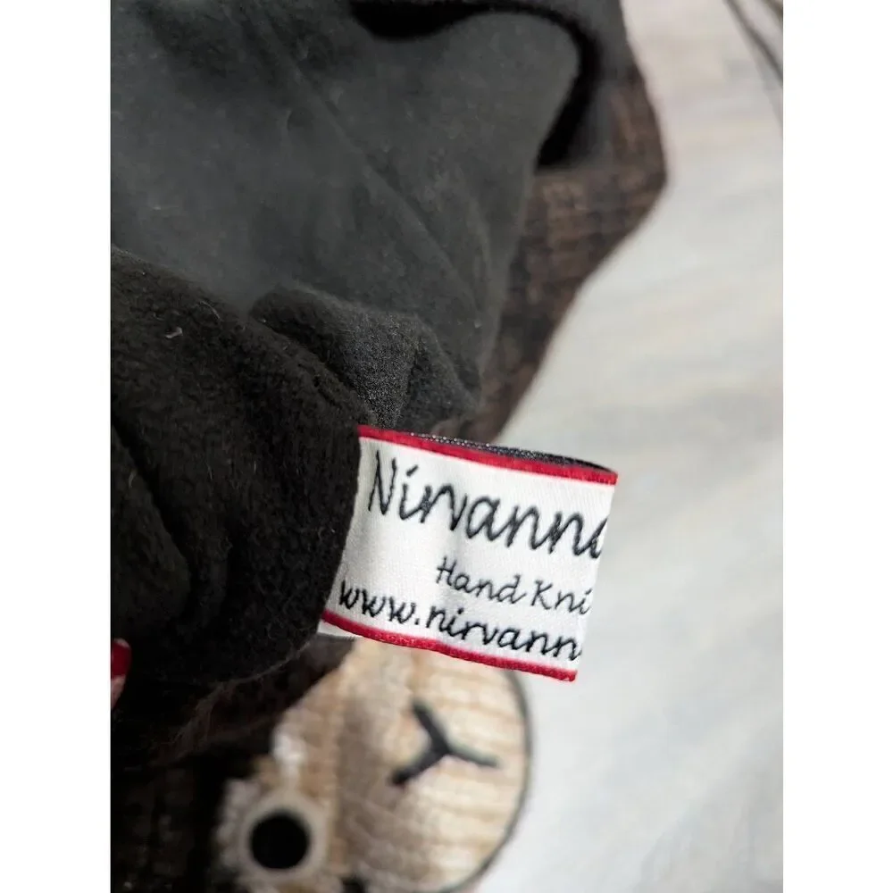 Nirvana Designs kid's monkey hat scarf wool and Mohair